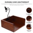 thumbnail image 3 of MERRYHAPY Dark Red Rustic Napkin Holder Kitchen Tabletop Organizer Set 6x5.5x2.7in Elegant Design for Home Dining, 3 of 4