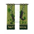thumbnail image 7 of Happy St. Patrick's Blackout Curtains for Bedroom, Green Shamrock Shoots Coin Vintage Country Thermal Insulated Kitchen Drapes with Grommets, Light Blocking Window Treatment, 2 Panels 42" x 45", 7 of 7