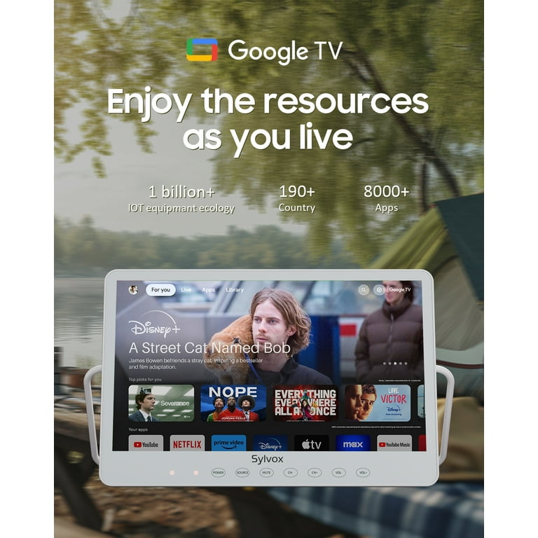SYLVOX 15.6'' Portable Smart TV, IP66 Waterproof, 1080P SYLVOX 15.6'' Portable Smart TV, IP66 Waterproof, 1080P