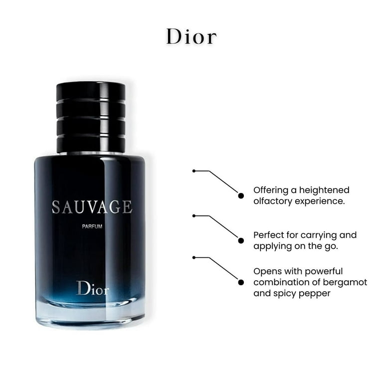 Christian Dior Sauvage Parfum Vaporisateur Spray 60 ml / 2 oz