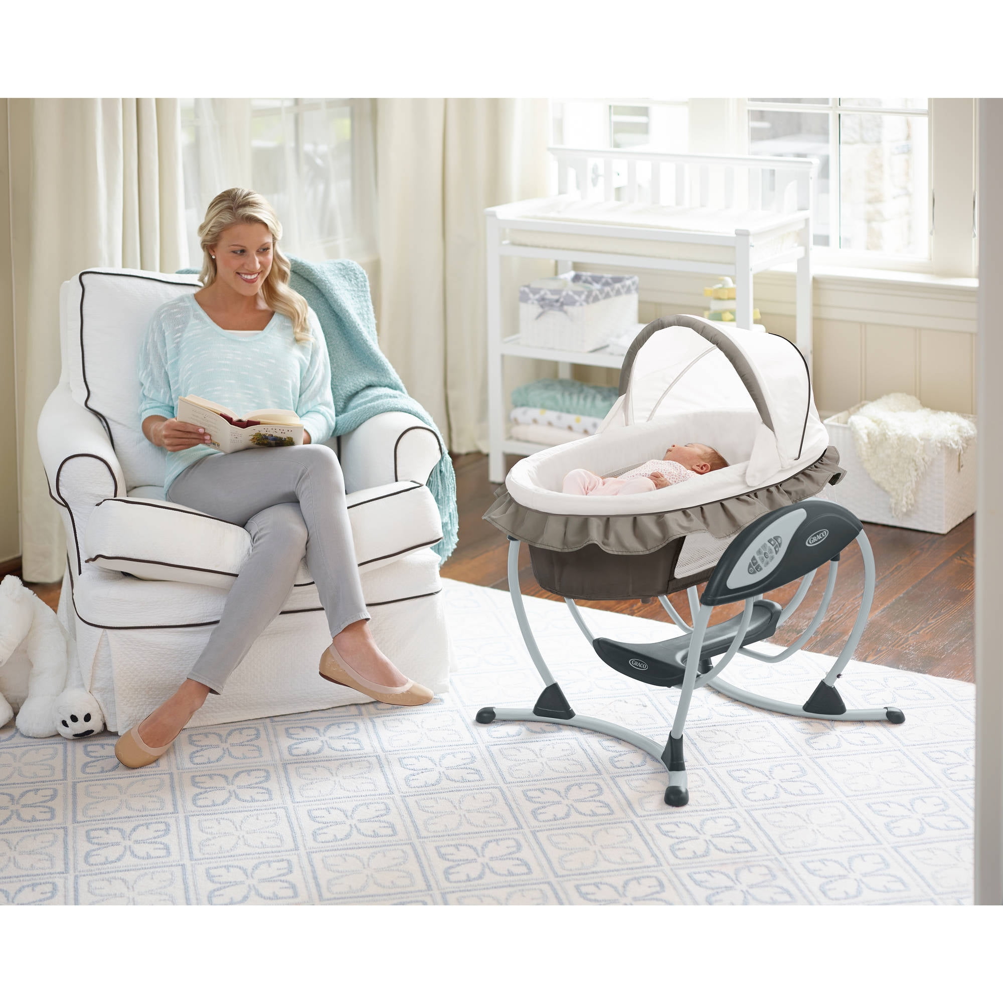 graco swing and bassinet