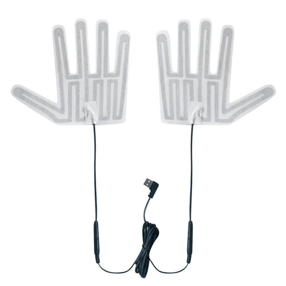 Heated Glove Liner, Electric Gloves Pad, 5 Finger Gloves Heater,Portable Electric Hand Warmer for Skiing and Cycling