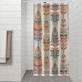 thumbnail image 2 of Ethnic - Style Colorful Feather Pattern Shower Curtain 36"x72" ,Bathroom Decorative Shower Curtains Set with 12 Hooks,Modern Waterproof Washable Shower Curtain, 2 of 6