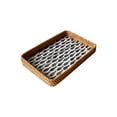 thumbnail image 1 of Vacemry Decorative Rattan Shell Tray, Handwoven Plastic Storage Container for Living Room Dining Room Coffee Table, Picnic Fruit Snack Organizer, Modern Home Decor Display, 1 of 5
