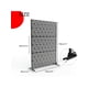 thumbnail image 5 of 72-pulgada h x 47-pulgada w metal outdoor privacy screen: freestanding decorative fence para patio, lawn, garden, deck, balcony, y home outdoor divider con stand, 5 of 8