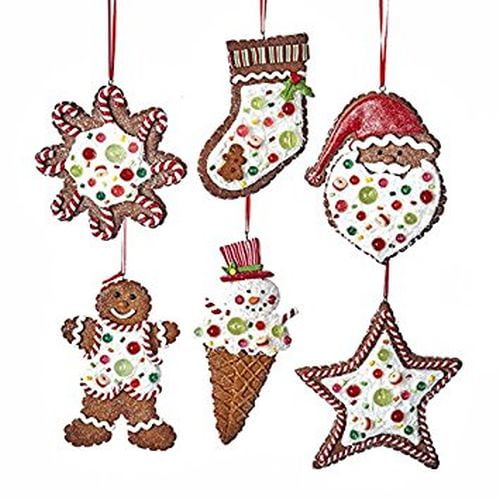 Kurt Adler 5.5"Claydough Gingerbread Ornament 6/A