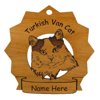 Turkish Van Cat Ornament Personalized with Your Cat's Name 7445