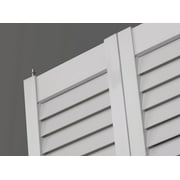 Seabrooke Louvered PVC Bifold Door fits 24w x 80h White
