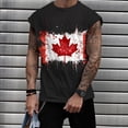 thumbnail image 4 of Débardeur Sans Manches pour Hommes, Veste de Sport Imprimée à Col Rond en Tissu Polyester Respirant, Coupe Ample pour l'Été, Tenue Décontractée Extérieure, 4 of 7