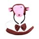 thumbnail image 2 of Conjunto de diadema con cola y pajarita de animal para disfrazarse, regalo de Halloween, cosplay para carnaval. Mono, 2 of 7