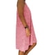 thumbnail image 4 of Vestido de mujer con cuello en V, ropa de verano de encaje, vestido sin mangas sexy de talla grande, rosa, XXL Methold AP002065-13, 4 of 6