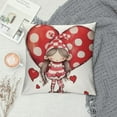 thumbnail image 2 of JEUXUS Valentines Day Pillow Covers  Valentines Day Decor for Home Red Polka Dots Love Heart Gnomes Happy Valentine Pillows Decorative Throw Pillows Valentines Day Decorations, 2 of 5