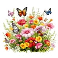 thumbnail image 6 of BETTERLIFE Butterfly Flower Toilet Seat Stickers Toilet Lid Decals ＝ Stickers Diy B7E4, 6 of 8