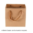 thumbnail image 4 of Uxcell 25x25cm Paper Gift Bag with Handle Storage Bag for Party Favor, Brown 5 Pack, 4 of 5