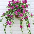 thumbnail image 5 of Nanoei Outdoor Artificial Flowers, Artificial Morning Glory Vine - Lifelike Flowers for Outdoor Wall Decor, Wedding Garlands, Garden Trellises, All-Weather Faux Plant with Vintage Charm Red, 5 of 7