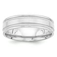 thumbnail image 1 of 14k White Gold Heavy Comfort Fit Fancy Band - Size 12, 1 of 2