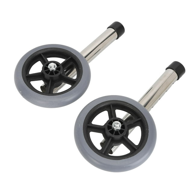 Remplacement de Roues de Déambulateur, 2 Pcs Accessoires de Roue de Déambulateur de Remplacement Stables Installation Facile pour la Marche pour Surfaces en Carreaux