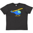 thumbnail image 3 of Inktastic Blue Helicopter Youth T-Shirt, 3 of 5