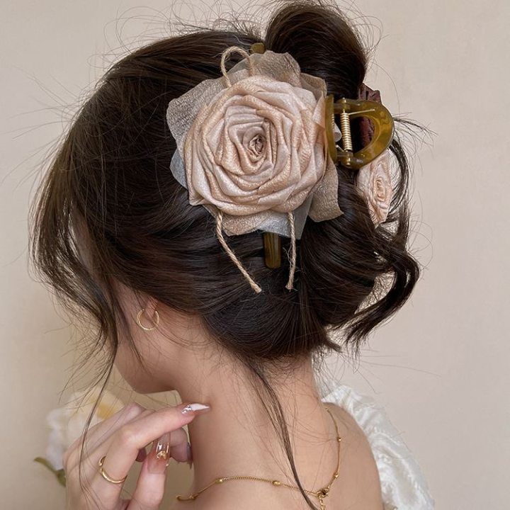 EKE Women’s Hair Clip Vintage Retro Back-Wear Elegant Hair Accessory with Fashion Texture