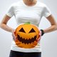 thumbnail image 1 of Ropa de maternidad para embarazadas, camiseta con estampado de cara de calabaza de Halloween para mujer, camisetas de manga corta, Top, moda informal, embarazo XL Gao Jinjia LED, 1 of 2