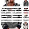 thumbnail image 4 of Fair Isle Sweater Women Christmas Sweaters for Women Button Up Crew Neck Coats Halloween Sweaters for Women Hippie Sweater Western Sweaters for Women Icelandic Sweater Graphic Sweater，Beige，M, 4 of 9