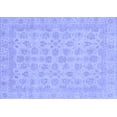 thumbnail image 1 of Ahgly Company Machine Washable Indoor Rectangle Abstract Blue Modern Area Rugs, 2' x 4', 1 of 4