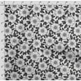 thumbnail image 4 of Soimoi Floral Print, Silk Fabric Decor Sewing Fabric By The Yard- 42 Inch WideDecorative Fabric For Shirts, Suits, Ties-Gray, 4 of 5