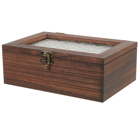 Wooden Storage Box Desktop Trinket Box Latch Souvenir Sundries Storage Case