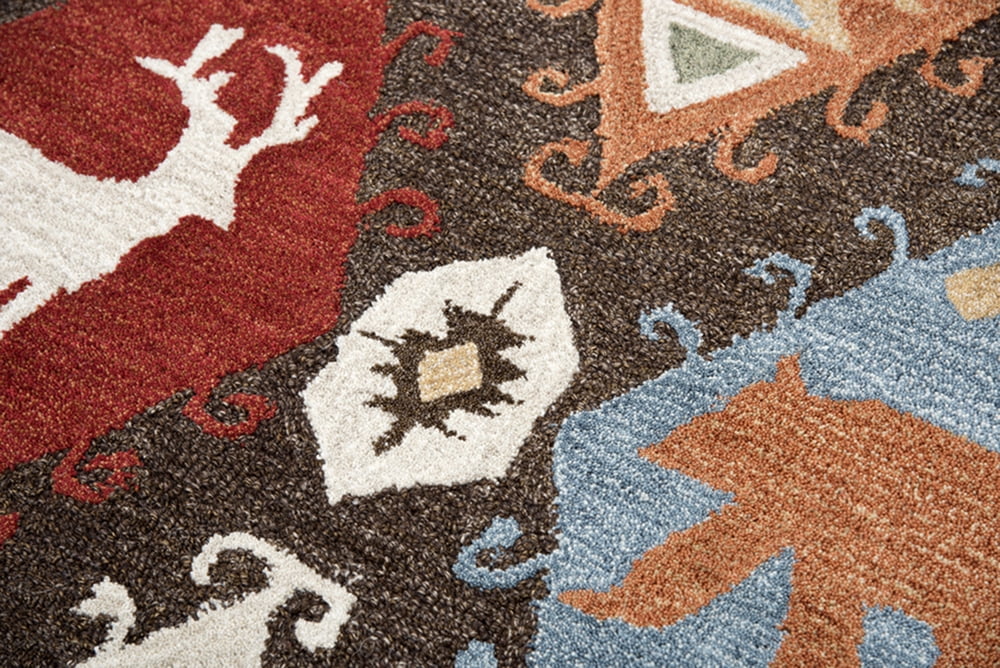 Rizzy Rugs Northwoods Area Rug NWD102 Brown Geometric Triangles 5' x 8' Rectangle