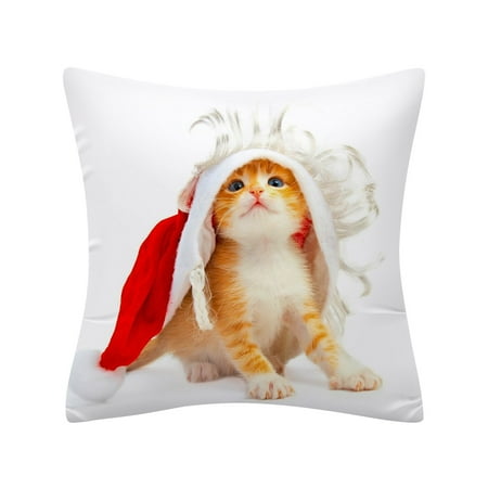 

atinetok Seat Cushion for Chair Cotton Case Linen Cushion Cover Merry Christmas Home Decoration Quick-Drying for Enhanced Usability Soft-Touches Fabric for Cozy Feel