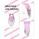 thumbnail image 2 of Bandana JIANGLAI con Flecos y Rhinestone con Gafas de Sol en Forma de Corazón Rosadas, 2 of 9
