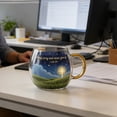 thumbnail image 2 of Tauxra 12oz Ceramic Coffee Mug For Office Bedroom Home Kitchen Hot Cold Beverages, 2 of 6