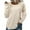 A, variant on Xutthjh Women Sweaters Casual Long Sleeve Crew Neck Ruffle Knitted Pullover Sweater Tops Knitwear