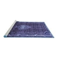 thumbnail image 2 of Ahgly Company Machine Washable Indoor Square Persian Blue Traditional Area Rugs, 6' Square, 2 of 4