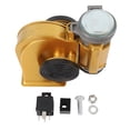 thumbnail image 2 of Kit De Bocina De Automóvil, Reemplazo De Bocina De Automóvil A Prueba De Agua, Resistente A Altas Temperaturas, Fácil De Instalar, Cuadrado De 120 DB Con Relé Para Motocicleta, 2 of 7