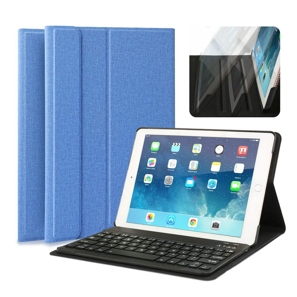 2017 New iPad 9.7 / iPad Pro 9.7 Keyboard Case, MultiAngle Viewing