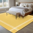 thumbnail image 4 of Pure Yellow Area Rug 5x7 FT, Non Slip Bedroom Throw Carpet, Simple Solid Color Washable Soft Floor Carpet Non-Shedding Rug for Dining Room Bedside Classroom Desk, 4 of 9