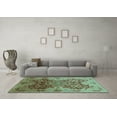 thumbnail image 3 of Ahgly Company Indoor Rectangle Oriental Light Blue Traditional Area Rugs, 2' x 3', 3 of 4