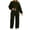 Army Green, variant on Women's Fleece 2 Piece Tracksuit Outfits Oversized Cropped Sweatshirt Wide Leg Sweatpants Workout Loungewear Fall Winter Jogging Outfit White