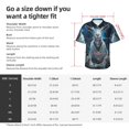 thumbnail image 5 of Rateoe Forest Meditating Goat Pattern Men’s Hawaiian Shirt – Short Sleeve Button-Down Tropical Beach Shirt, Lightweight & Breathable Casual Aloha Shirt with Pocket,Large, 5 of 7