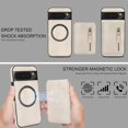 thumbnail image 4 of for Google Pixel 9 Pro/Pixel 9 Case Zipper Wallet with Card Holder, [Compatible with MagSafe] 2 in 1 Flip Premium Leather with Kickstand for Google Pixel 9 Pro. ZFT-Retro White, 4 of 8