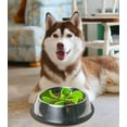 thumbnail image 2 of Slow Feeder Dog Bowls Insert, Cuttable Dog Slow Feeder with Suctions, Slow Eating Feeder Insert for Large Small Breed, Medium Size Dogs, Anti-gulping Cat Slow Feeder (Green), 2 of 7