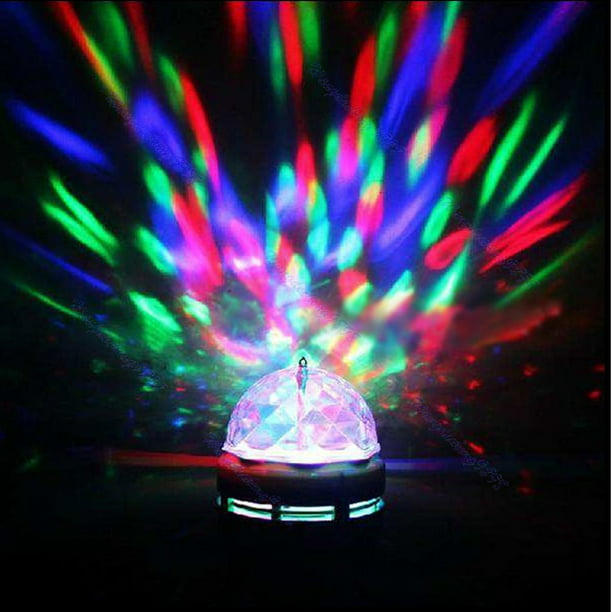 LED Rotating Light Lighting Full Color Party Crystal Ball Lights Effects - Walmart.com