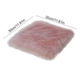 thumbnail image 3 of Gifts Dianli Faux Sheepskin Chair Cover 11x11in Super Fluffy Seat Cushion Pad Soft Shag Rug Throw for Vanity Chair Accent Stool Sofa Bedroom Home Decor, 3 of 6