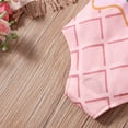 thumbnail image 5 of Girls Swimsuits One Piece Square Neck Sleeveless Bow Detail Ice Cream Print for Vacation Bathing Suits for Girls Pink 12 Months-18 Months, 5 of 9