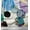 Teal Green, variant on Soimoi Cotton Duck Fabric Texture & Colorful Dots Print Fabric by the Yard 42 Inch Wide