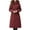 Wine, variant on Women's Long Winter Puffer Coat Waterproof Warm Down Jacket Removable Hood