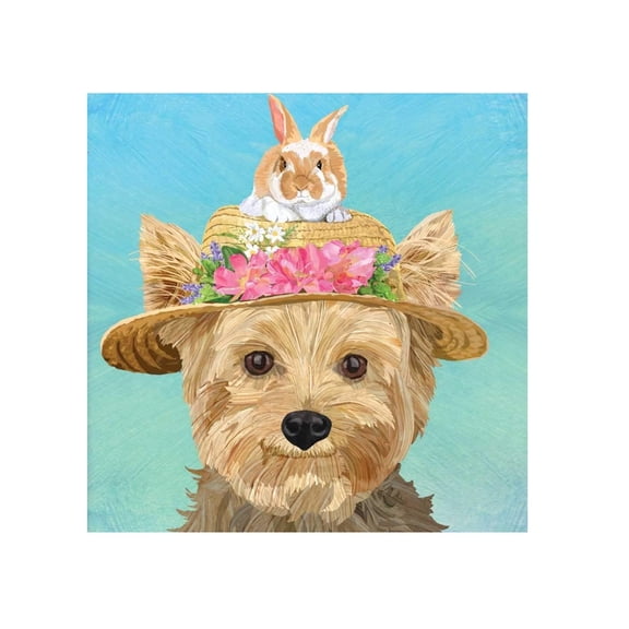 New The Whiskers Dog Gang 3-Ply Springtime Paper Luncheon Napkins, Ella