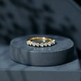 thumbnail image 6 of Rosec Jewels Lab Created Diamond Heart Eternity Ring (Ef-Vs Quality Certified) - Love Ring for Valentines Day, 10K Yellow Gold, US 11.50, 6 of 9