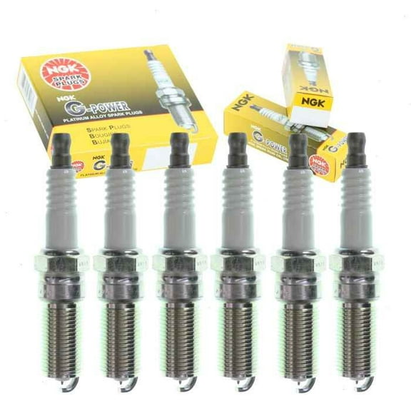 6 pc NGK G-Power Spark Plugs compatible with GMC Sierra 1500 4.3L V6 2014-2020